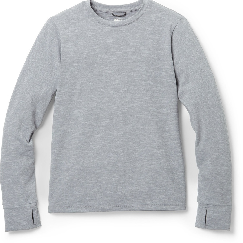 Rei CO-op Kids Gray Sahara Shade Long Sleeve T-Shirt size 10-12